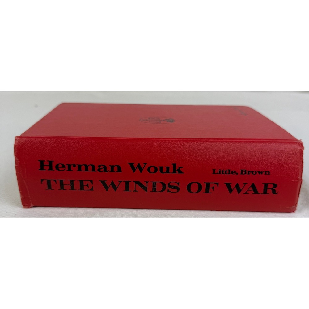 The Winds of War Herman Wouk 1971 Hardcover Little Brown Red Vintage Book - Picture 2 of 8